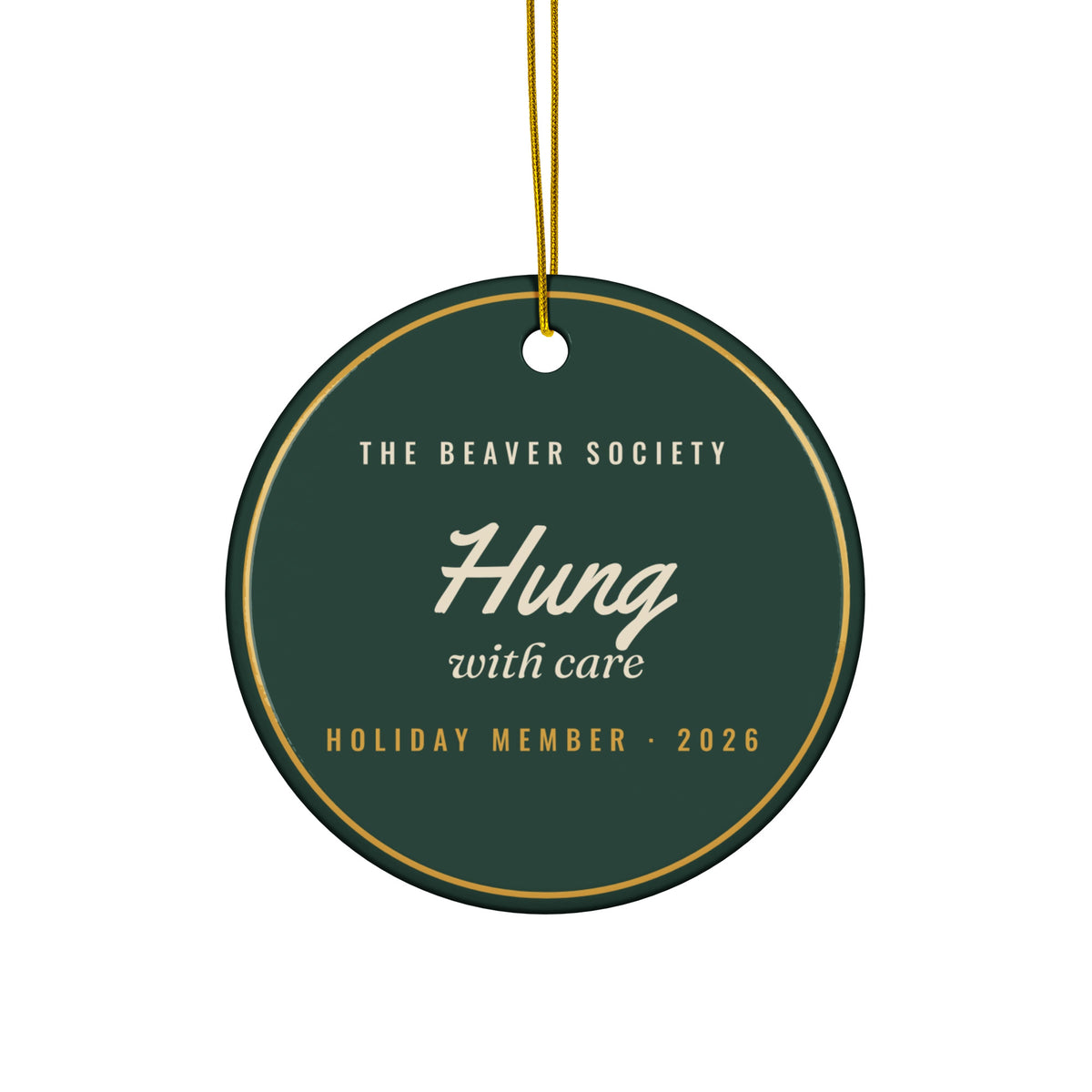 Hung with Care Ornament by After Dark Supply Co.