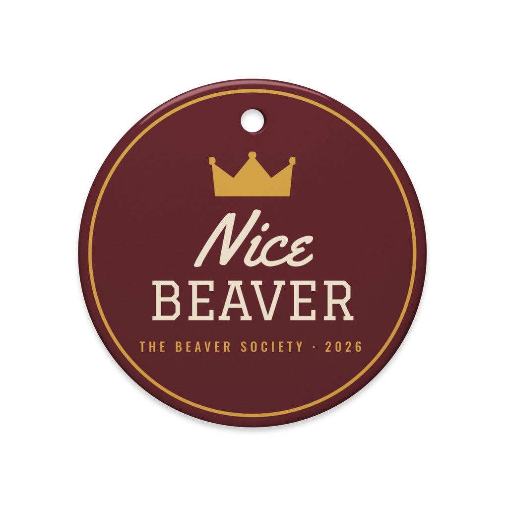Nice Beaver Ornament by After Dark Supply Co.