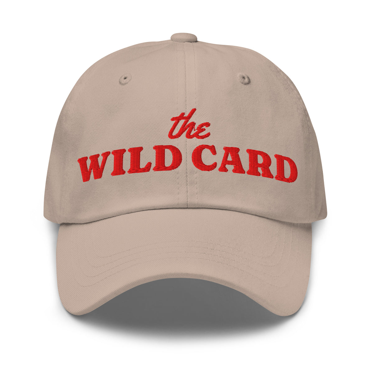 The Wild Card Dad Hat in Stone