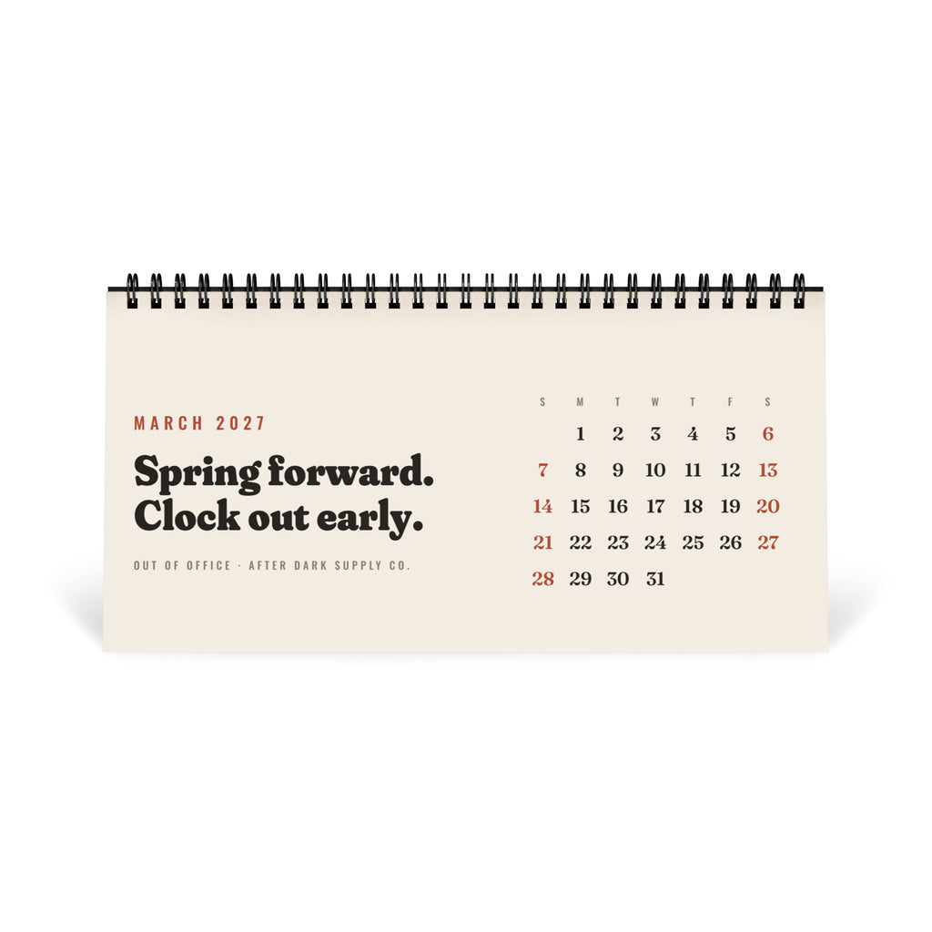 Out of Office 2027 Desk Calendar, view 4