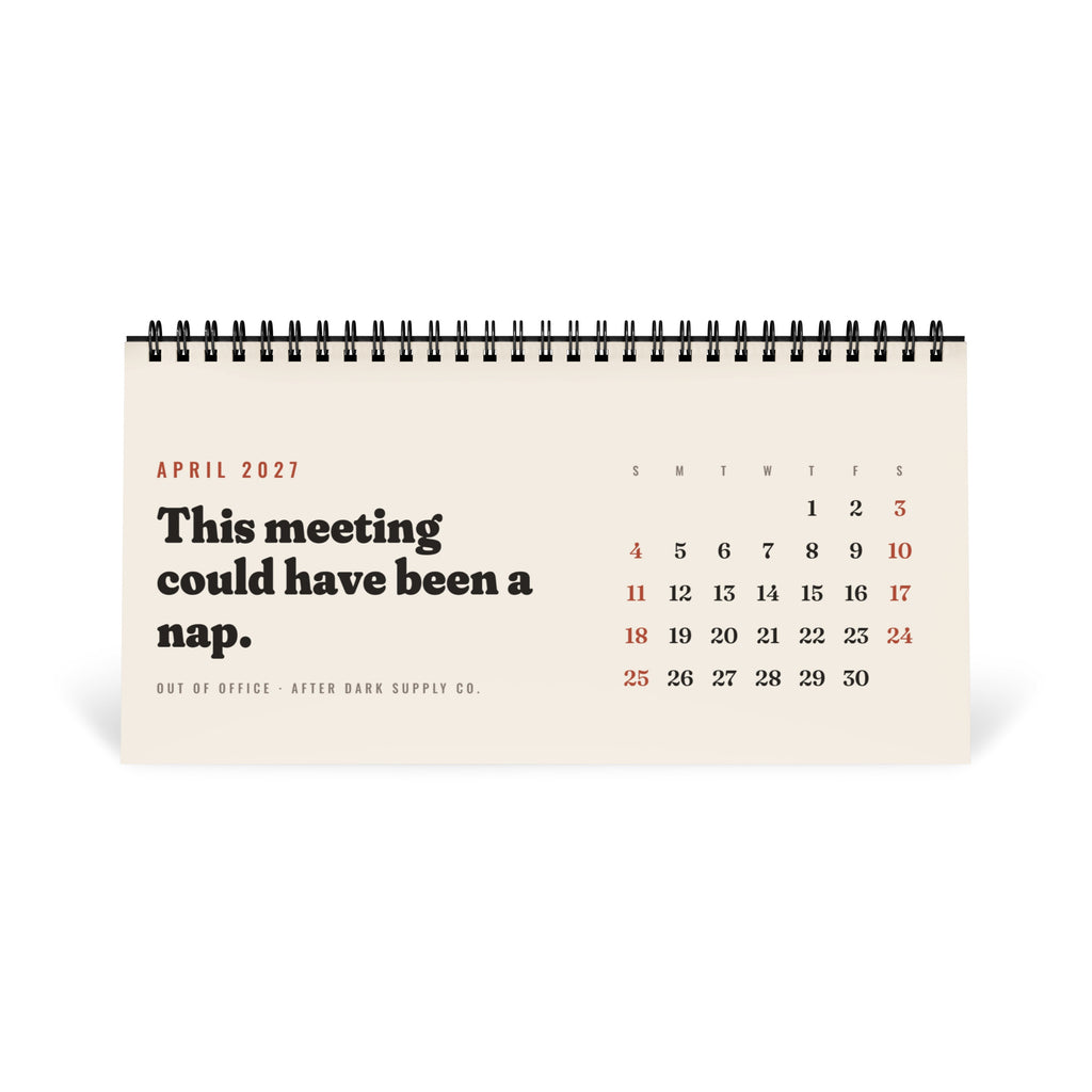 Out of Office 2027 Desk Calendar, view 5