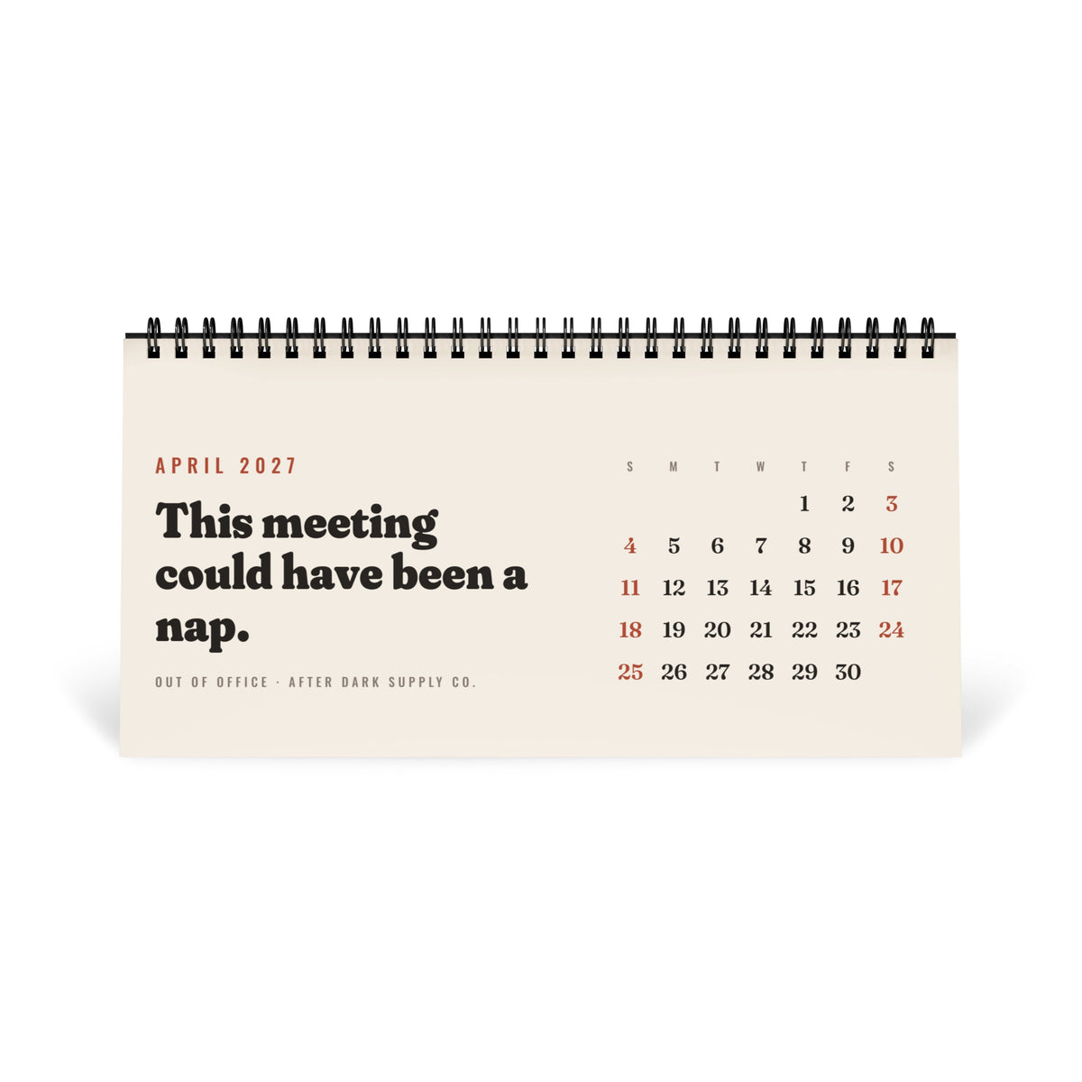 Out of Office 2027 Desk Calendar, view 5