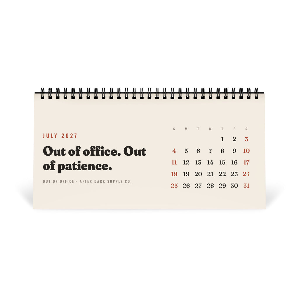 Out of Office 2027 Desk Calendar, view 8