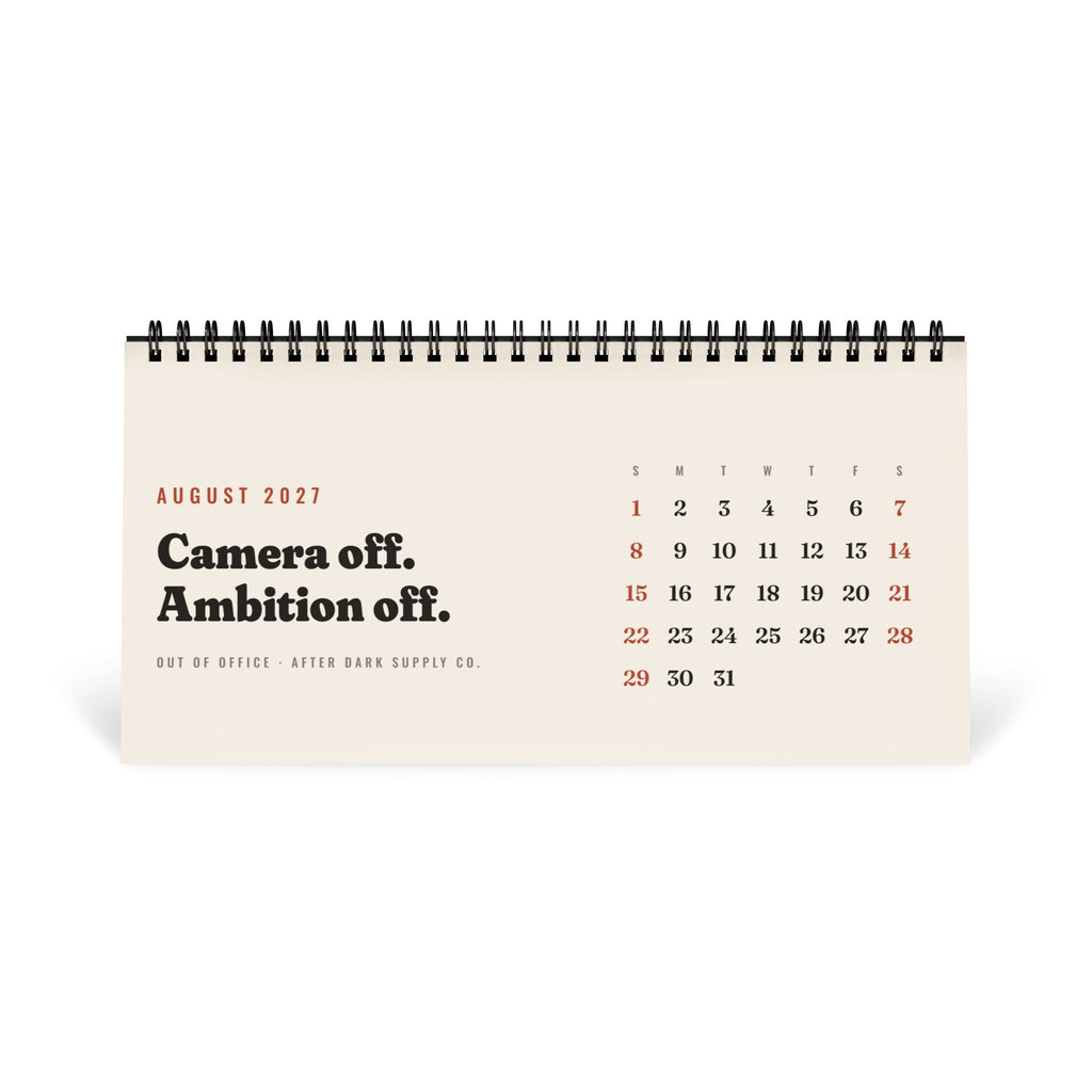 Out of Office 2027 Desk Calendar, view 9