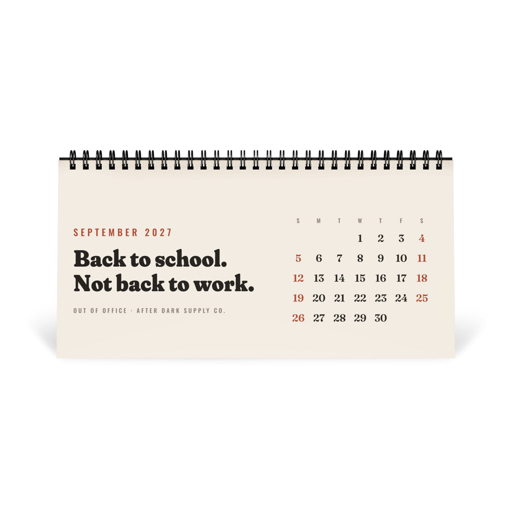 Out of Office 2027 Desk Calendar, view 10