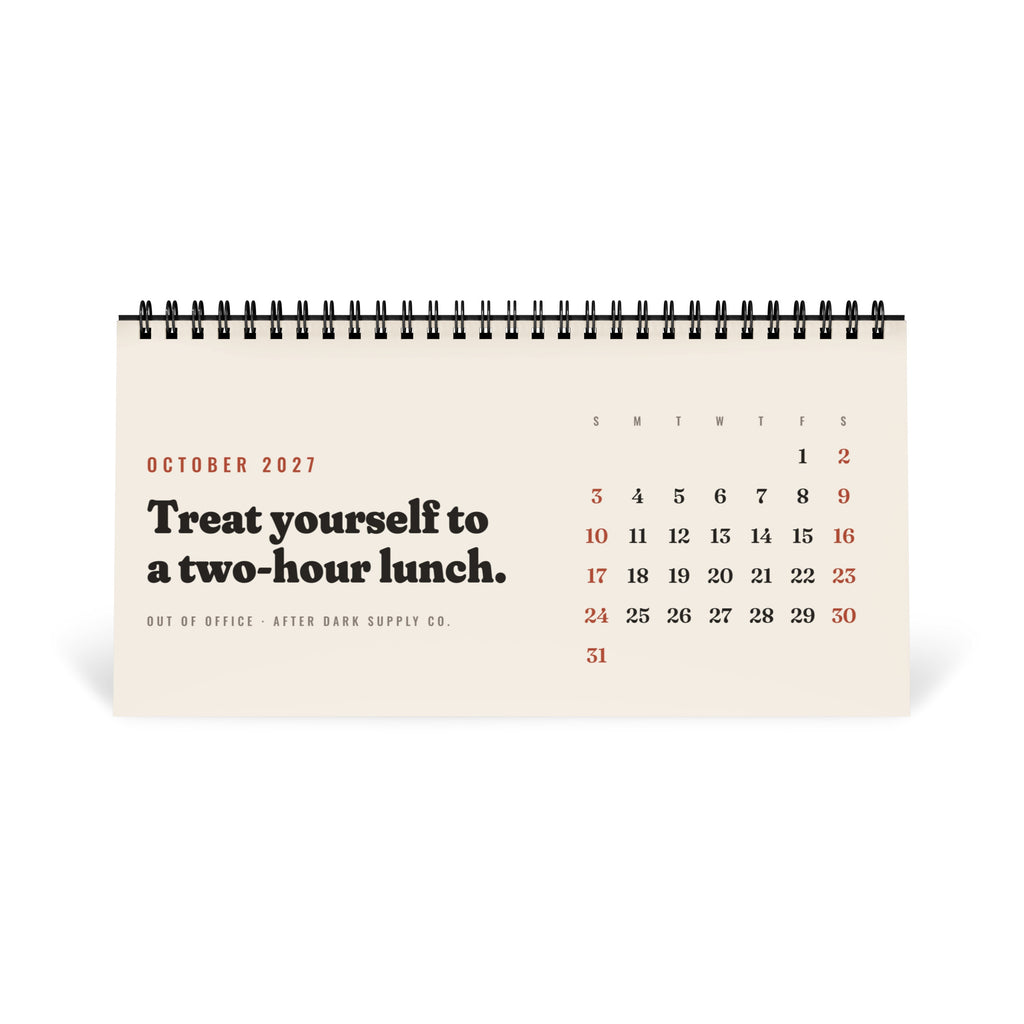 Out of Office 2027 Desk Calendar, view 11