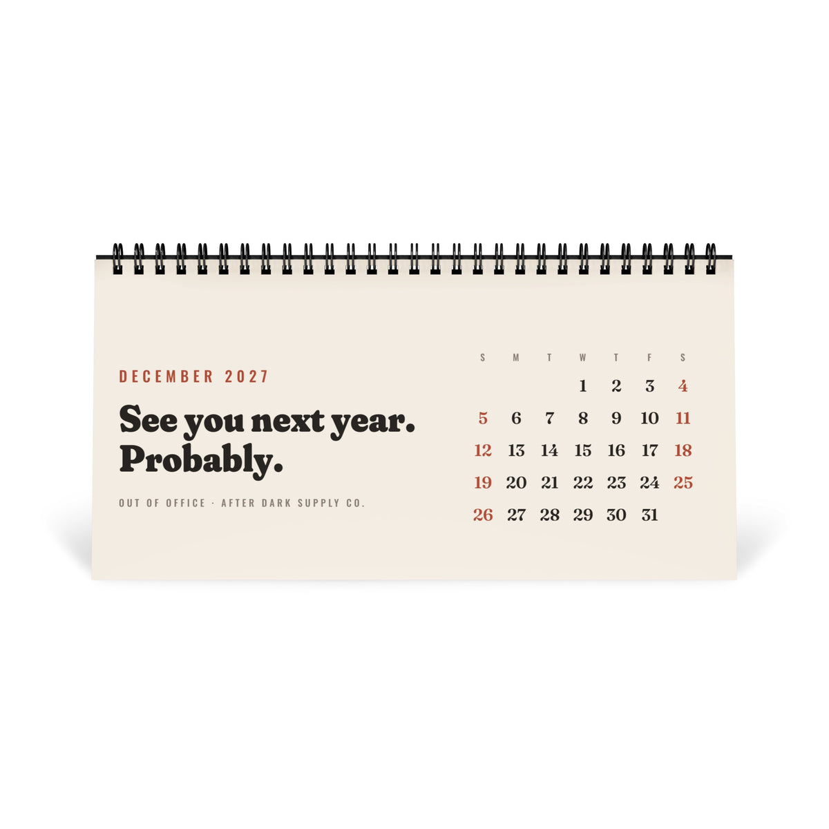 Out of Office 2027 Desk Calendar, view 13