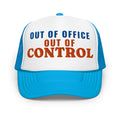 Out of Office Out of Control Foam Trucker Hat in Blue