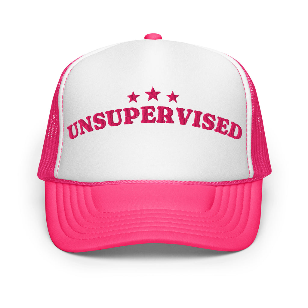 Unsupervised Foam Trucker Hat in Hot Pink