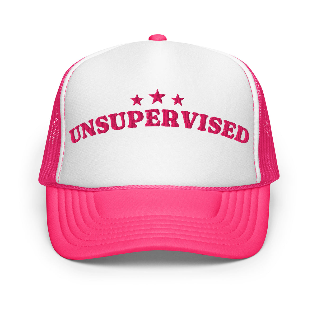 Unsupervised Foam Trucker Hat in Hot Pink