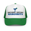Emotional Support Margarita Foam Trucker Hat in Kelly