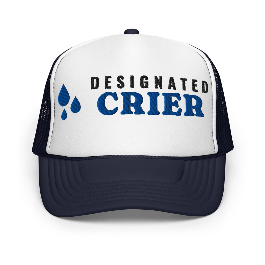 Designated Crier Foam Trucker Hat in Navy