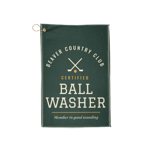 Certified Ball Washer Golf Towel by After Dark Supply Co.