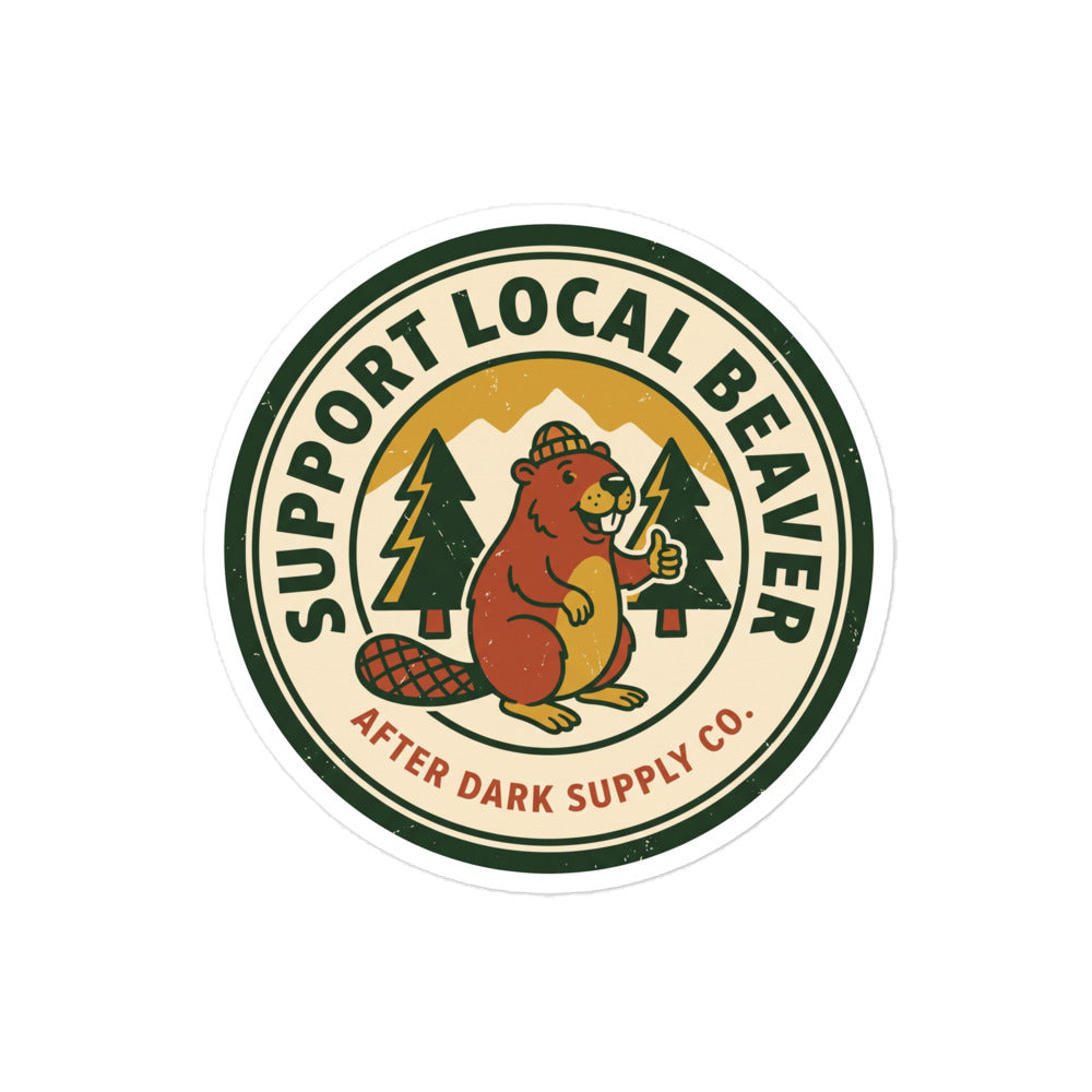 Support Local Beaver Sticker