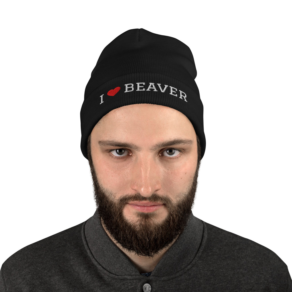 I ♥ Beaver Cuffed Beanie, view 5