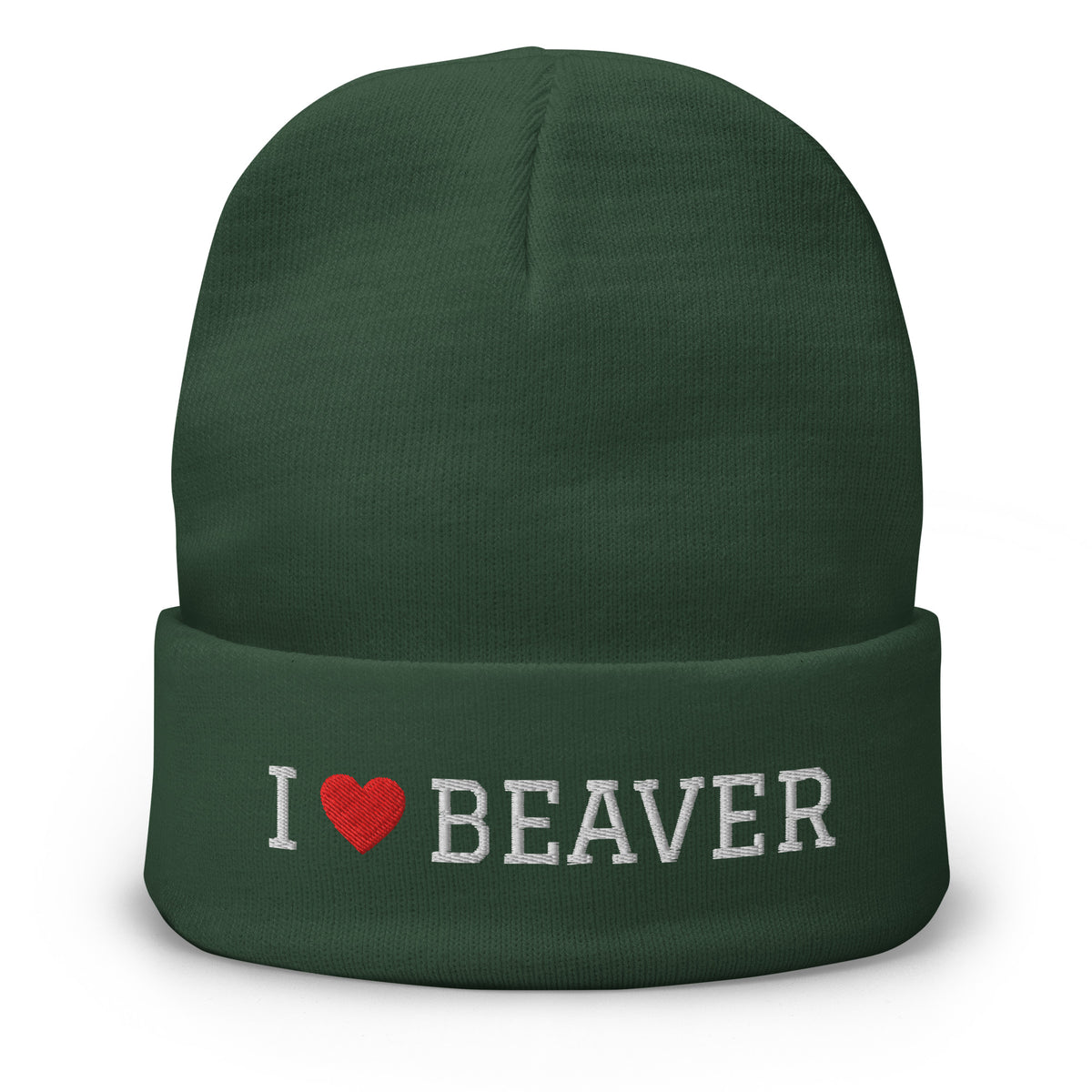 I ♥ Beaver Cuffed Beanie, view 3