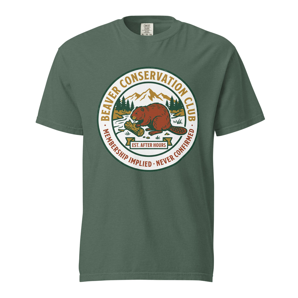 Beaver Conservation Club Heavyweight Tee in Blue Spruce