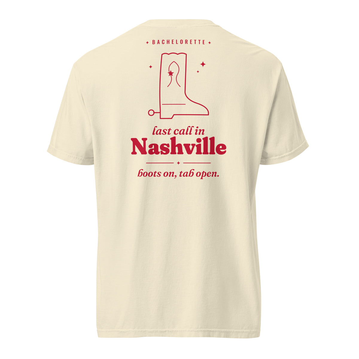 Nashville Bachelorette Oversized Tee in Ivory