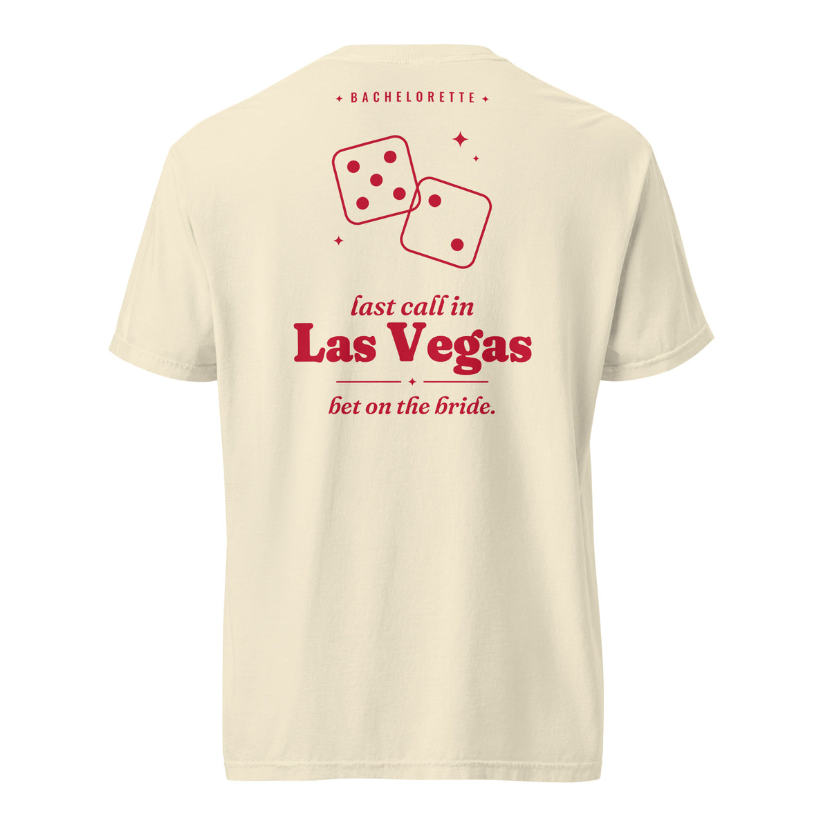Las Vegas Bachelorette Oversized Tee in Ivory