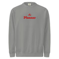 The Planner Embroidered Crewneck in Grey