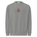 The DJ Embroidered Crewneck in Grey