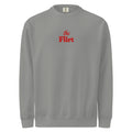 The Flirt Embroidered Crewneck in Grey