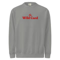 The Wild Card Embroidered Crewneck in Grey