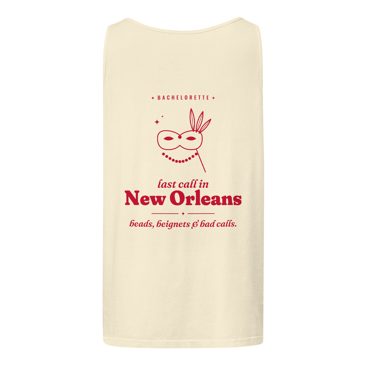 New Orleans Bachelorette Tank Top in Ivory