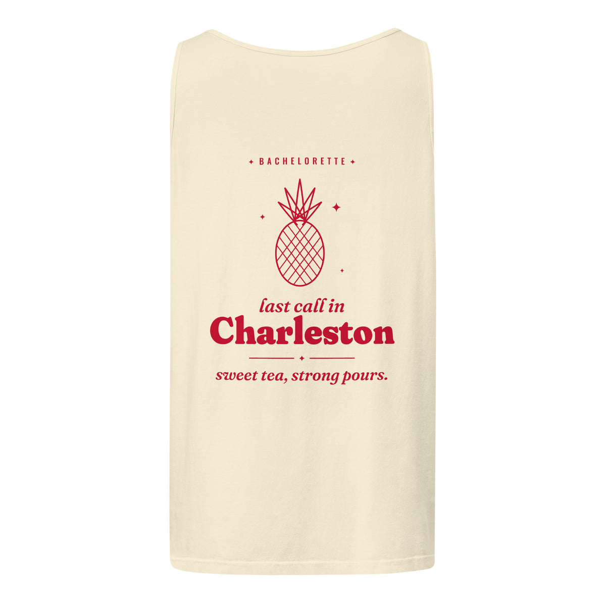 Charleston Bachelorette Tank Top in Ivory
