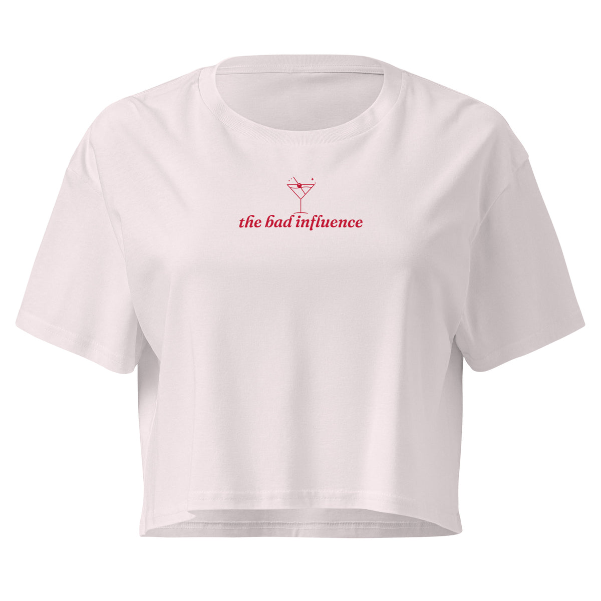 The Bad Influence Crop Tee in Orchid