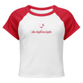 The Lightweight Ringer Baby Tee in White