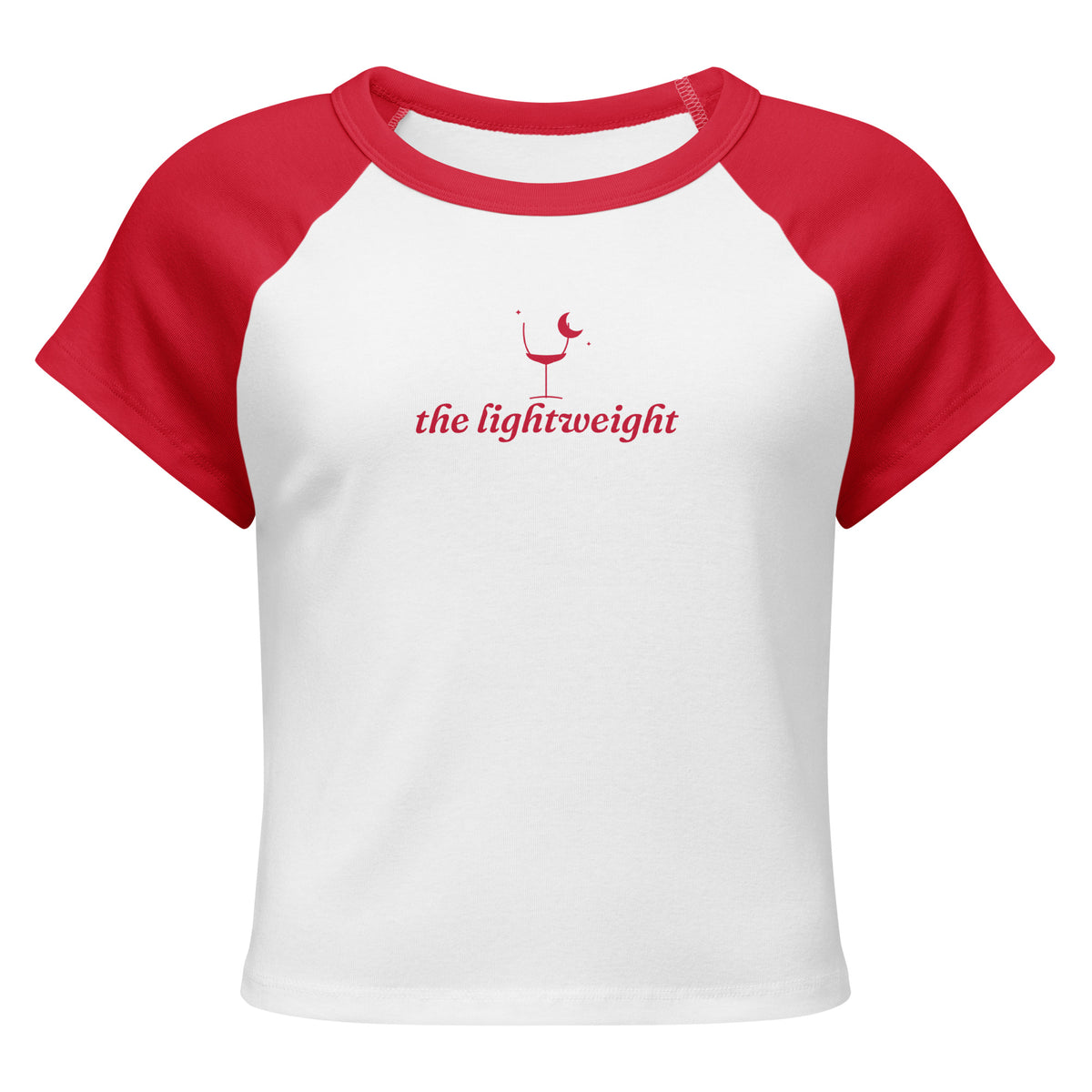 The Lightweight Ringer Baby Tee in White