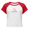 The Medic Ringer Baby Tee in White