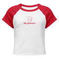 The Planner Ringer Baby Tee in White